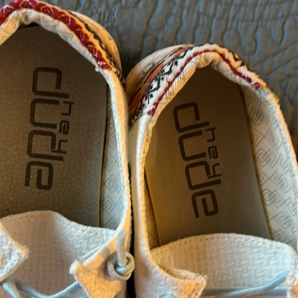 Hey Dude‎ KIDS Shoes Wendy White Aztec Slip On